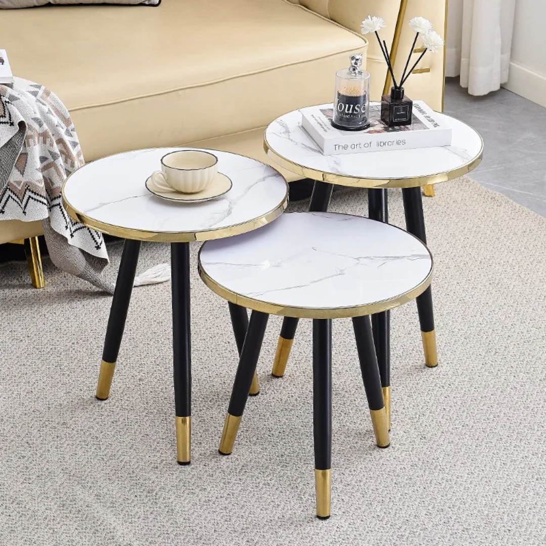 Ensemble table chevet 3 pices