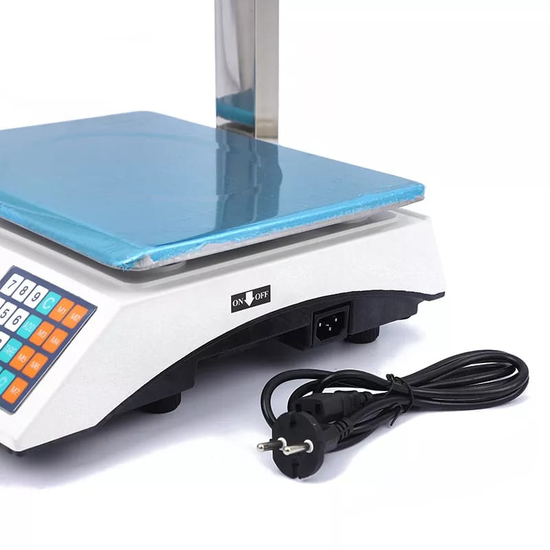 Balance de prix électronique avec bras, 40kg, numérique, commerciale, pour maison, supermarché, pesage/calcul de prix etc.